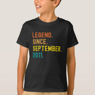 10. Geburtstagsgeschenk 10 Jahre alt September 201 T-Shirt