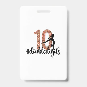 10. Geburtstagsgeschenk Doppel Digits Girls Gymnas Ausweis