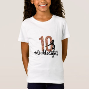 10. Geburtstagsgeschenk Doppel Digits Girls Gymnas T-Shirt