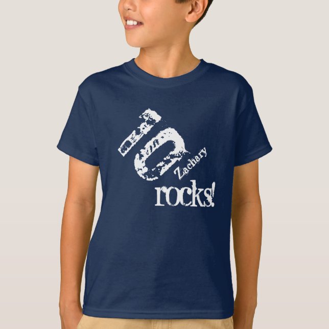 10. Geburtstagsgeschenk für 10-jährige Nummer auf  T-Shirt (Vorderseite)