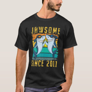 10. Geburtstagshai 10 Jahre alter Jawsome Seit 201 T-Shirt