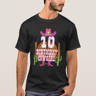 10. Geburtstagskind 10 Jahre alte Girl Rodeo-Liebe T-Shirt