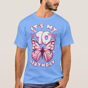 10. Geburtstagskind 10 Jahre Schmetterlinge und An T-Shirt