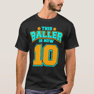 10. Geburtstagskind Basketball 10 Jahre T-Shirt