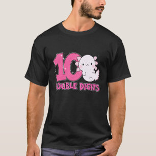 10. Geburtstagsmädchen Axolotl Doppelte Ziffern Ax T-Shirt