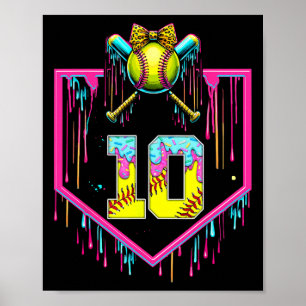 10. Geburtstagsmädchen Eiscreme Softll-Tropf Coque Poster