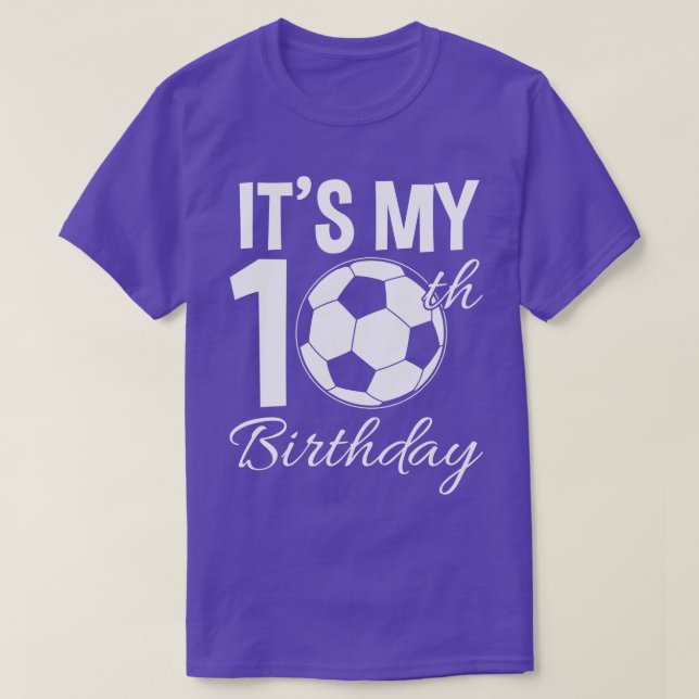 10. Geburtstagsoccer T-Shirt (Design vorne)