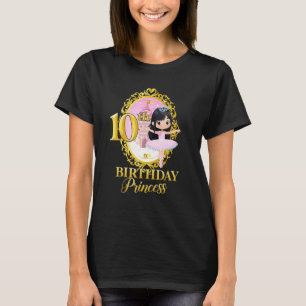 10. Geburtstagsparty Ballerina Dancer Ballett Tutu T-Shirt