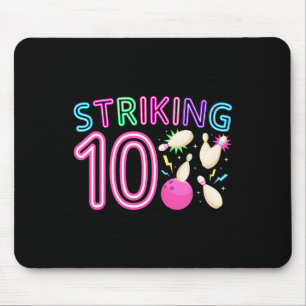10. Geburtstagsparty Bowling Girl 10 Jahre alt Bow Mousepad