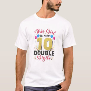 10. Geburtstagsparty gibt diesem Mädchen jetzt 10 T-Shirt
