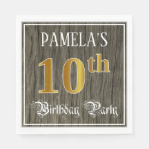 10. Geburtstagsparty - Imitate Gold & Imitate Wood