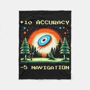 +10 Genauigkeit –5 Navigation Pixel Disc Golf Spie Fleecedecke