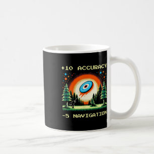 +10 Genauigkeit –5 Navigation Pixel Disc Golf Spie Kaffeetasse