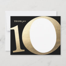 10. Geschäftsjubiläum Danke Karte