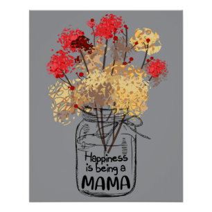 10 Glücklichsein Ist Ein Mama Lustiges Frauen Gesc Poster