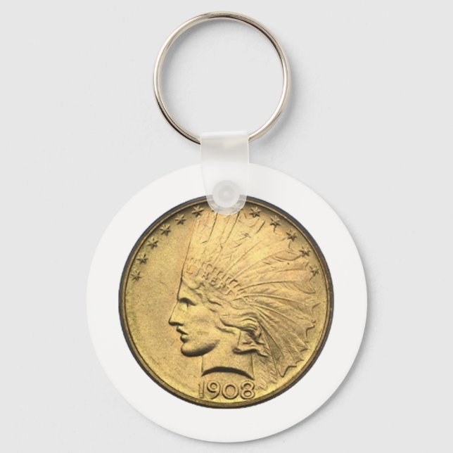10 GOLD-STÜCKE $ SCHLÜSSELANHÄNGER (Vorderseite)