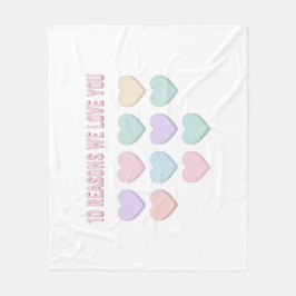 10 Gründe für die Liebe - 10. Geburtstagsgeschenke Fleecedecke