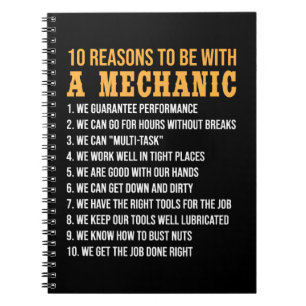 10 Gründe für die Verwendung eines Mechanikers Notizblock