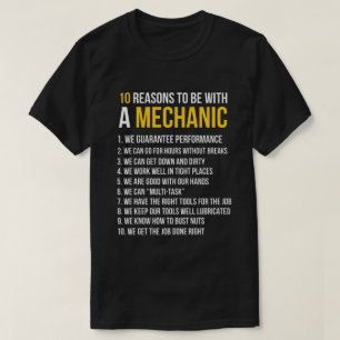 10 Gründe für ein mechanisches, lustiges Geschenk T-Shirt
