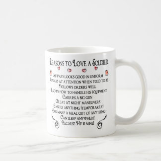 10 Gründe zur Liebe ein Soldat, 10 Gründe zum lov… Tasse