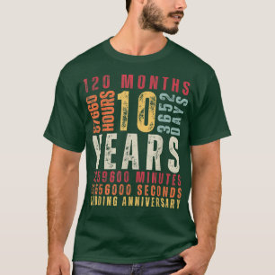 10. Hochzeitstag 10 Jahre alte Ehefrau T-Shirt