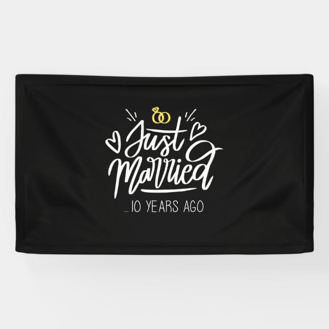 10. Hochzeitstag Banner (Horizontal)