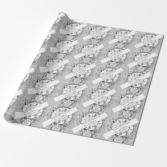 10. Hochzeitstag Diamond Geschenkpapier (Ungerollt)