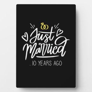 10. Hochzeitstag Fotoplatte