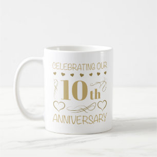 10. Hochzeitstag Kaffeetasse