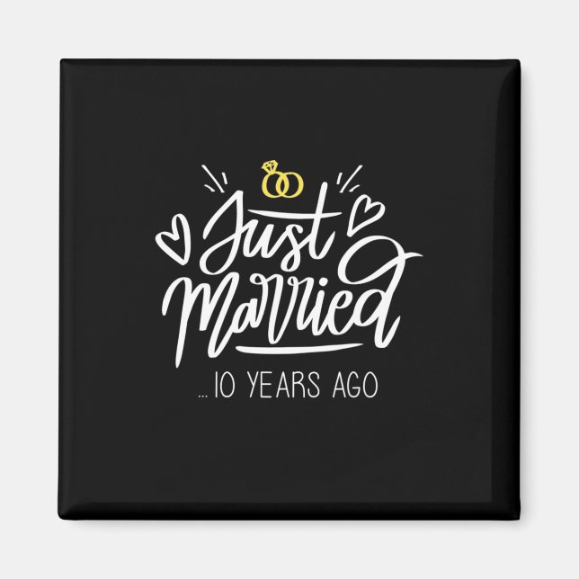 10. Hochzeitstag Magnet (Vorne)