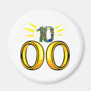 10 Hochzeitstag Magnet
