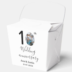 10. Hochzeitstag Name Foto fett Brief st Geschenkschachtel