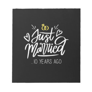 10. Hochzeitstag Notizblock