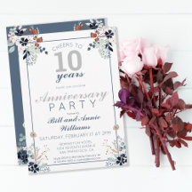 10. Hochzeitstag Prost auf 10 Jahre Party