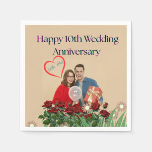10. Hochzeitstag Serviette