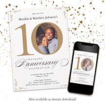 10. Hochzeitstag Weißgoldenkalligraphie