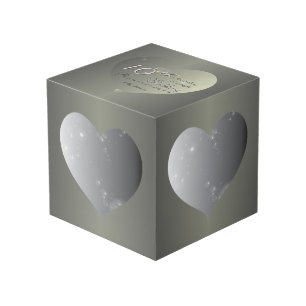 10. Hochzeitstag - Zwillingsfarbenherzen Würfel