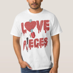 10.Horror Film Liebe Sie zu Stücken Herzkettensä T-Shirt