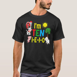 10 I E I O Farm Party 10. Geburtstagskleidung 1 T-Shirt