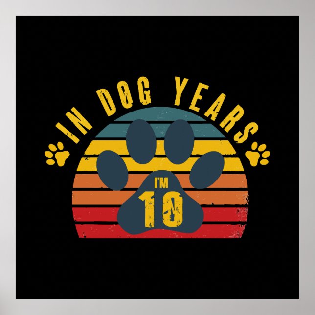 10 in Hundebahnen Poster (Vorne)