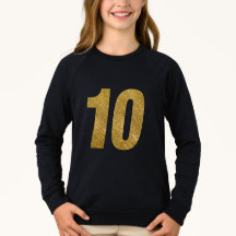 10 in Imitate Gold 10. BIRTHDAY T - Shirt