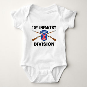 10. Infanteriedivision - Berg - gekreuzte Gewehre Baby Strampler