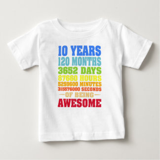 10 Jahre 120 Monate Phantastisch 10. Geburtstag Baby T-shirt