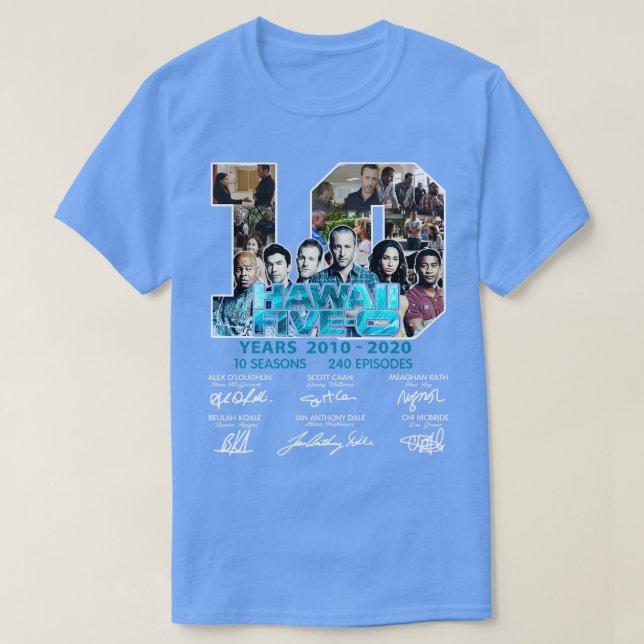 10 Jahre 2010 2020 Unterschrift TShirt (Design vorne)