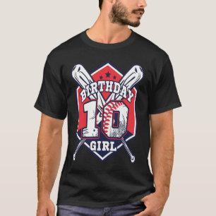 10 Jahre alt 10. Baseball Geburtstagsparty Thema B T-Shirt