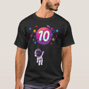 10 Jahre alt Geburtstag 10. Geburtstag Junge Astro T-Shirt