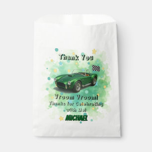10 Jahre alt Geburtstagsparty Green Racing Car Geschenktütchen