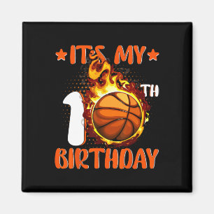 10 Jahre alt ist mein 10. Geburtstag Basketball Magnet