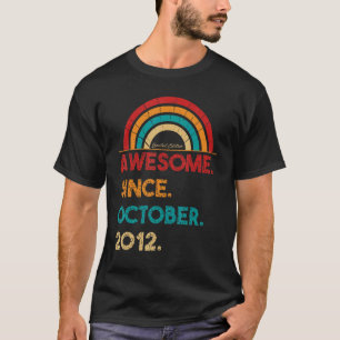 10 Jahre alt Phantastisch seit Oktober 2012 10. Ge T-Shirt