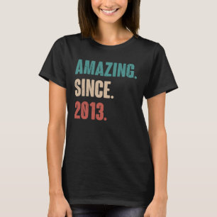 10 Jahre alt Vintag 2013 Geburtstag 10. Dekoration T-Shirt